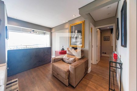 Sala de apartamento à venda com 2 quartos, 77m² em Campestre, Santo André