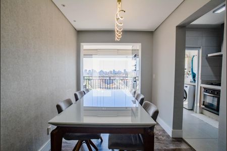 Sala de Jantar de apartamento à venda com 3 quartos, 97m² em Vila Scarpelli, Santo André