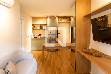 Sala de apartamento à venda com 1 quarto, 35m² em Campo Belo, São Paulo