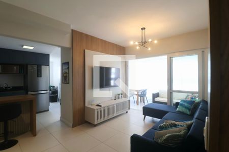 Sala de apartamento para alugar com 3 quartos, 100m² em Centro, Guarujá