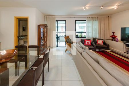 Sala de apartamento à venda com 4 quartos, 136m² em Belvedere, Belo Horizonte