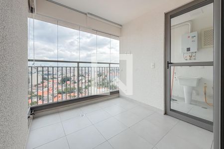 Varanda da Sala de apartamento para alugar com 2 quartos, 56m² em Vila Dom Pedro I, São Paulo