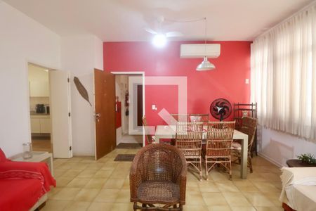 Sala de apartamento para alugar com 3 quartos, 100m² em Jardim Belmar, Guarujá