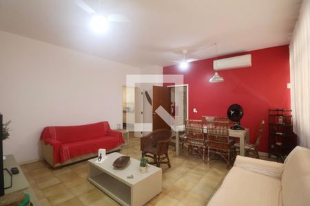 Sala de apartamento para alugar com 3 quartos, 100m² em Jardim Belmar, Guarujá