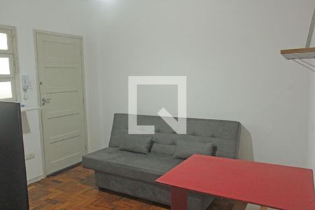 Sala de apartamento para alugar com 1 quarto, 40m² em Ponta da Praia, Santos