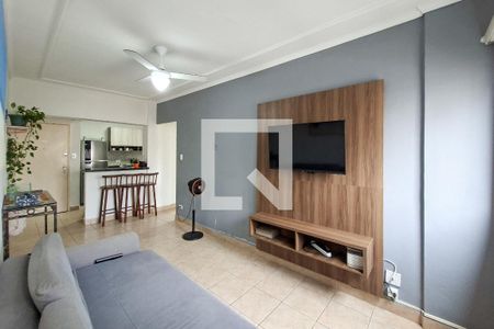 Sala de apartamento para alugar com 1 quarto, 46m² em Vila Caiçara, Praia Grande