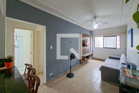 Sala de apartamento para alugar com 1 quarto, 46m² em Vila Caiçara, Praia Grande