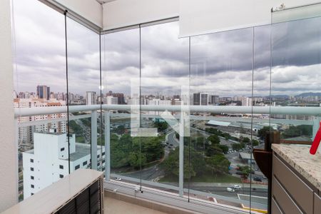 Varanda da Sala de apartamento para alugar com 1 quarto, 48m² em Várzea da Barra Funda, São Paulo