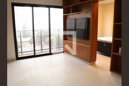 Sala de TV de apartamento para alugar com 1 quarto, 50m² em Setor Marista, Goiânia