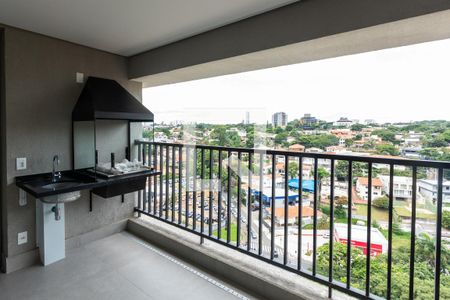 Churrasqueira/ Vista da Sala  de apartamento à venda com 3 quartos, 139m² em Cambuí, Campinas