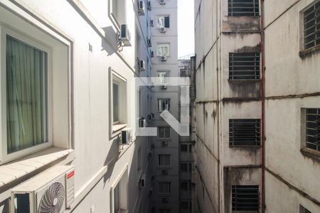 Vista da Sala/Cozinha de kitnet/studio para alugar com 1 quarto, 23m² em Centro Histórico, Porto Alegre