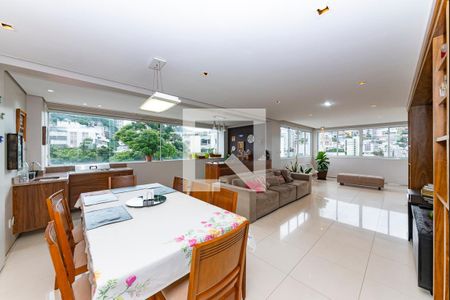 Sala de apartamento à venda com 4 quartos, 224m² em Santa Lúcia, Belo Horizonte