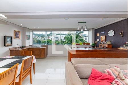 Varanda da Sala de apartamento à venda com 4 quartos, 224m² em Santa Lúcia, Belo Horizonte