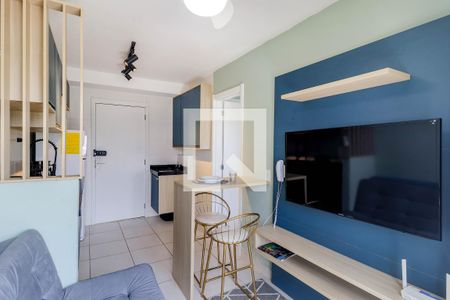 Sala de apartamento para alugar com 1 quarto, 26m² em Jardim Caravelas, São Paulo