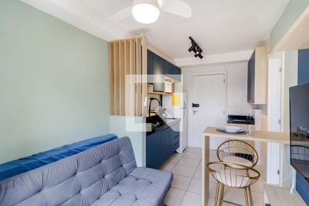 Sala de apartamento para alugar com 1 quarto, 26m² em Jardim Caravelas, São Paulo