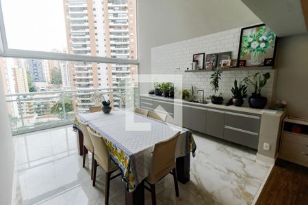 Sala 2 - Jantar de apartamento à venda com 4 quartos, 163m² em Vila Andrade, São Paulo