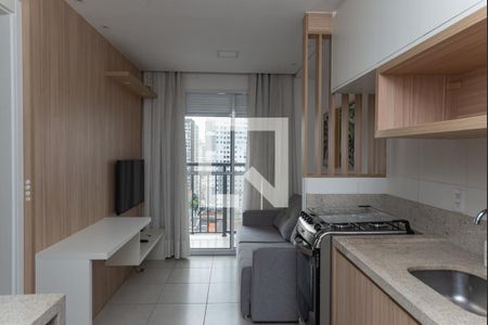 Sala de apartamento para alugar com 1 quarto, 32m² em Vila Romana, São Paulo