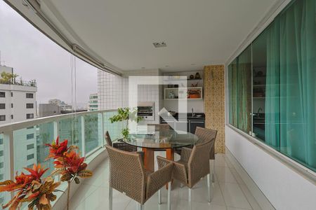 Varanda de apartamento à venda com 4 quartos, 176m² em Gutierrez, Belo Horizonte