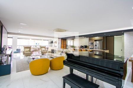 Sala de apartamento à venda com 4 quartos, 236m² em Vila Gilda, Santo André