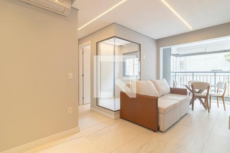 Sala de apartamento para alugar com 2 quartos, 54m² em Indianópolis, São Paulo