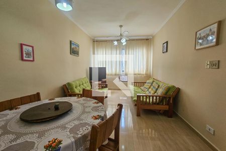 Sala de apartamento para alugar com 1 quarto, 62m² em Jardim Belmar, Guarujá