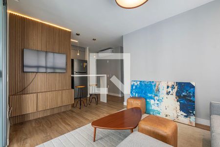 Sala/Cozinha de apartamento à venda com 2 quartos, 72m² em Jardins, São Paulo