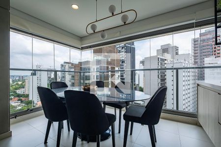 Sala/Cozinha de apartamento à venda com 2 quartos, 72m² em Jardins, São Paulo