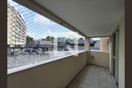 Varanda - Sala de apartamento à venda com 3 quartos, 90m² em Taquara, Rio de Janeiro