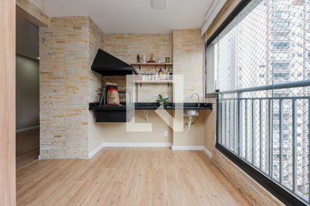 Varanda da Sala de apartamento para alugar com 2 quartos, 76m² em Vila Andrade, São Paulo