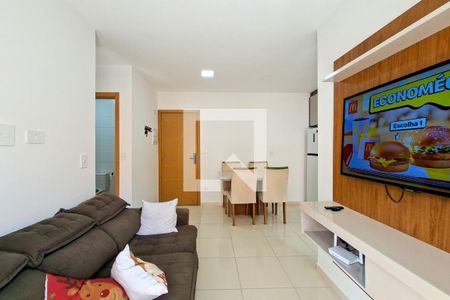 Sala de apartamento para alugar com 2 quartos, 70m² em Boqueirão, Praia Grande
