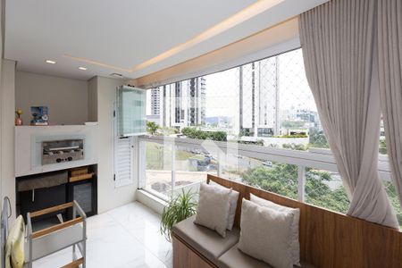 Varanda da Sala de Jantar de apartamento para alugar com 3 quartos, 87m² em Vila da Serra, Nova Lima