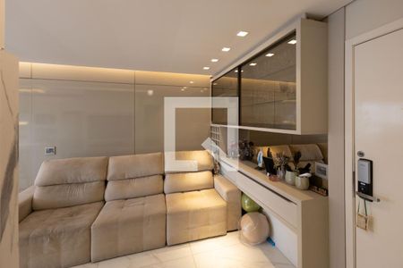 Sala de TV de apartamento para alugar com 3 quartos, 87m² em Vila da Serra, Nova Lima