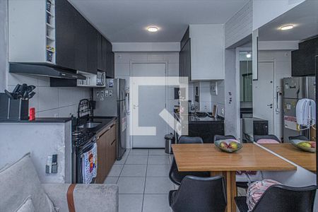 sala, cozinha e área de serviço compartilhadas_5 de apartamento à venda com 2 quartos, 32m² em Parque Fongaro, São Paulo