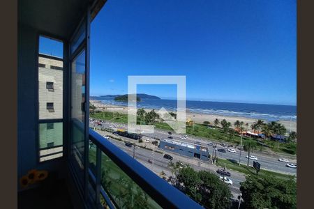 Vista da Sala de apartamento para alugar com 1 quarto, 66m² em Itararé, São Vicente