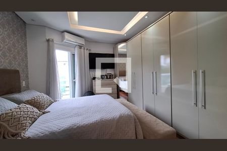 Quarto 1 suíte de casa à venda com 3 quartos, 174m² em Vila Alzira, Santo André