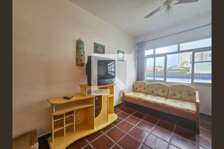 Sala de apartamento para alugar com 2 quartos, 75m² em Jardim Ana Maria, Guarujá