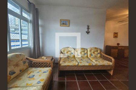 Sala de apartamento para alugar com 2 quartos, 75m² em Jardim Ana Maria, Guarujá