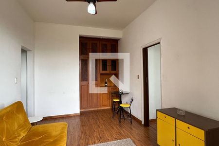 Sala de apartamento para alugar com 1 quarto, 64m² em Ponta da Praia, Santos