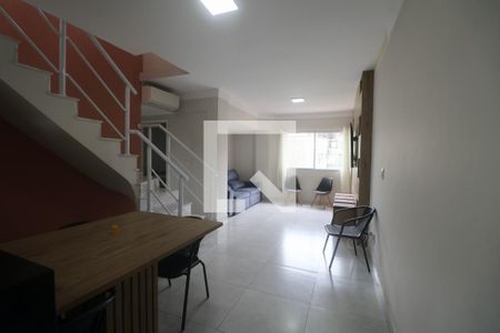 Sala de apartamento para alugar com 3 quartos, 143m² em Praia Tartarugas, Guarujá