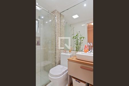 Banheiro da Suíte de apartamento à venda com 3 quartos, 81m² em Vila Amélia, São Paulo