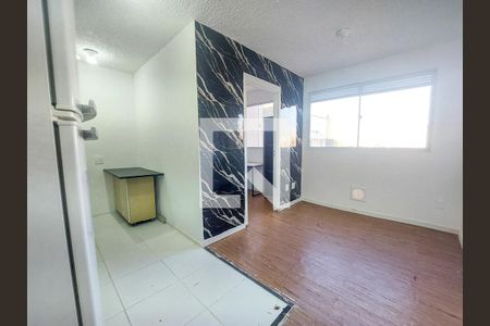 Sala/Cozinha de apartamento para alugar com 2 quartos, 33m² em Jardim Caravelas, São Paulo