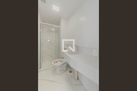 Banheiro de apartamento para alugar com 2 quartos, 33m² em Jardim Caravelas, São Paulo