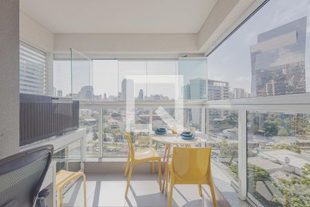 Varanda de apartamento para alugar com 1 quarto, 37m² em Pinheiros, São Paulo