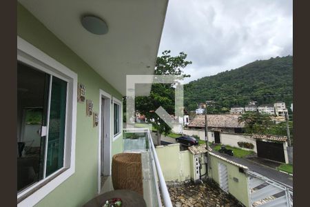 Varanda - Sala de casa de condomínio para alugar com 3 quartos, 120m² em Taquara, Rio de Janeiro