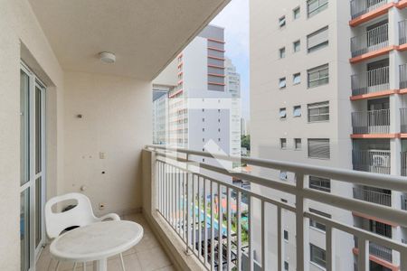 Varanda de kitnet/studio à venda com 1 quarto, 31m² em Santo Amaro, São Paulo