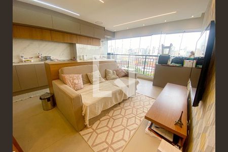 Sala/Cozinha de apartamento à venda com 3 quartos, 69m² em Barra Funda, São Paulo
