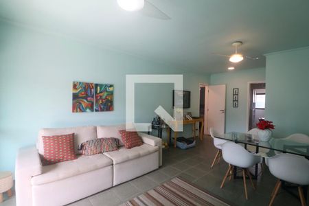 Sala de apartamento para alugar com 2 quartos, 100m² em Vila Luis Antonio, Guarujá
