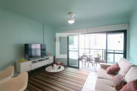 Sala de apartamento para alugar com 2 quartos, 100m² em Vila Luis Antonio, Guarujá