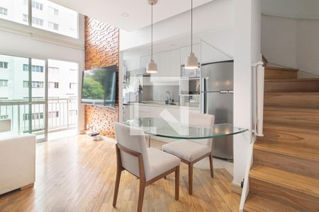 Sala de Jantar de apartamento à venda com 1 quarto, 50m² em Moema, São Paulo