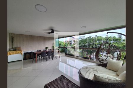 Varanda  de apartamento à venda com 4 quartos, 189m² em Recreio dos Bandeirantes, Rio de Janeiro